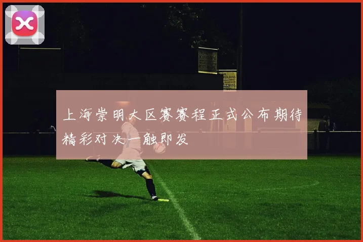 上海崇明大区赛赛程正式公布期待精彩对决一触即发